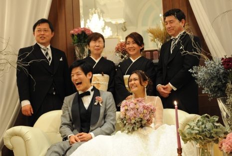 新潟県三条市　燕市　長岡市　結婚式の演出　家族　写真