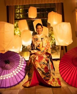 新潟県三条市　長岡市　燕市　結婚式場　スカイランタン　ナイトウェディング　和装