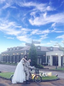 結婚式場　新潟県三条市　長岡市　新潟市　新アイテム　自転車　前撮り　プレ花嫁さま