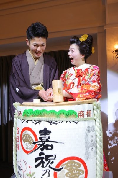 新潟県三条市　新潟市　長岡市　結婚式場　演出　鏡開き　おふたりらしい　和装