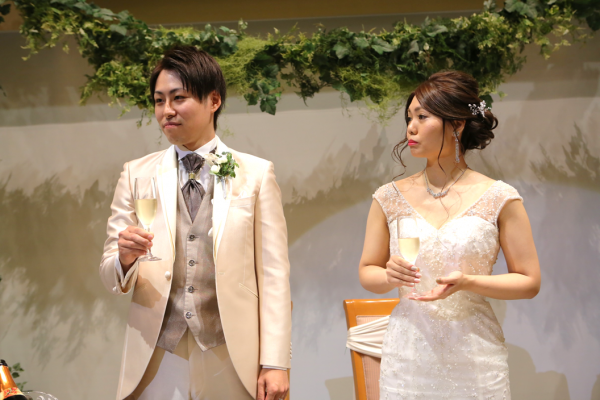 新潟県三条市　長岡市　新潟市　結婚式場　披露宴乾杯