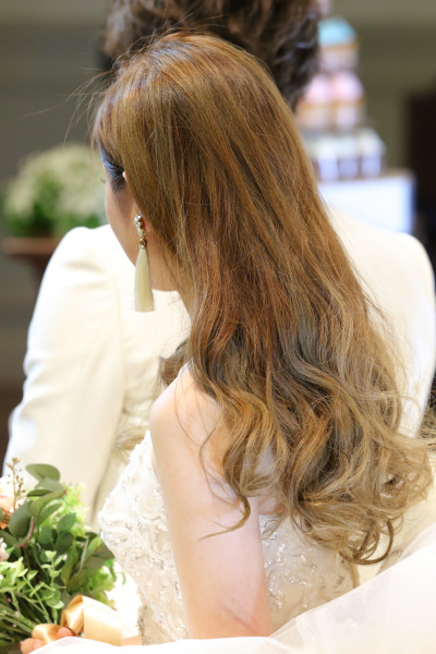 新潟県三条市　新潟市　長岡市　結婚式場　花嫁さま　　結婚式　　ドレス和装　ヘア小物　ヘアアレンジ