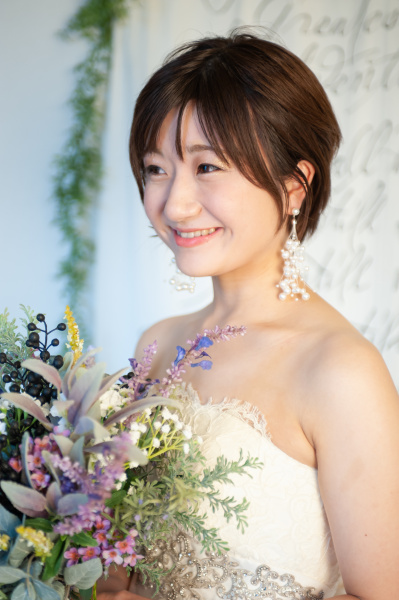 新潟県三条市　新潟市　長岡市　結婚式場　花嫁さま　　結婚式　　ドレス和装　ヘア小物　ヘアアレンジ