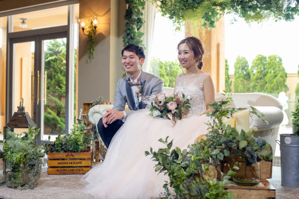新潟県三条市　長岡市　新潟市　結婚式場　インスタライブ　高砂ソファー
