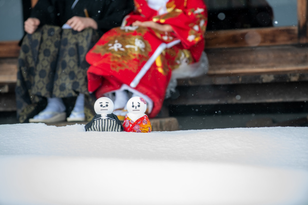 新潟県三条市　長岡市　新潟市　結婚式場　ウェディング　フォト　雪　冬　撮影　前撮り　