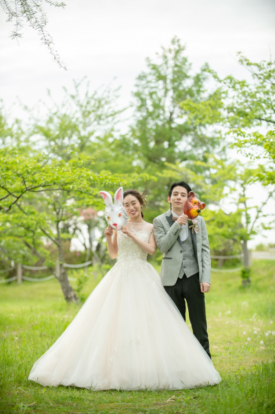 新潟県三条市　長岡市　新潟市　結婚式場　前撮影　ウェディングフォト　河川敷　加茂川　タキシード　ドレス　出張