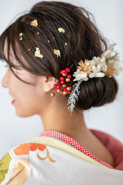 新潟県三条市　長岡市　新潟市　結婚式場　ヘアアレンジ　写真　卒花嫁　アクセサリー　前撮り