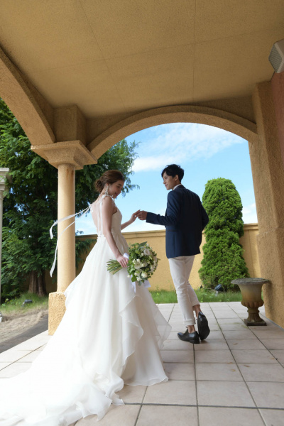 新潟県三条市　長岡市　新潟市　結婚式場　披露宴　レポート　パーティレポート　ウェディングドレス　カラードレス　フォト　バックショット　