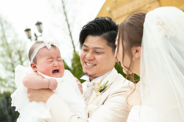 新潟県三条市　長岡市　新潟市　結婚式場　披露宴　ウェディングドレス　パパママキッズ婚　フォトショット