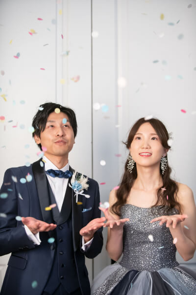 新潟県三条市　長岡市　新潟市　結婚式場　前撮り　カラードレス　　