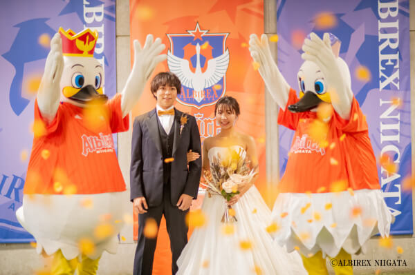 新潟県三条市　長岡市　新潟市　結婚式場　アルビレックス新潟　コラボ　アークベルウェディング