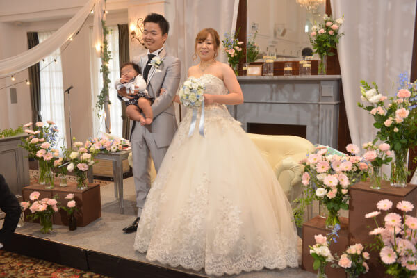 新潟県三条市　長岡市　新潟市　結婚式場　パーティレポート　パパママキッズ婚　　家族