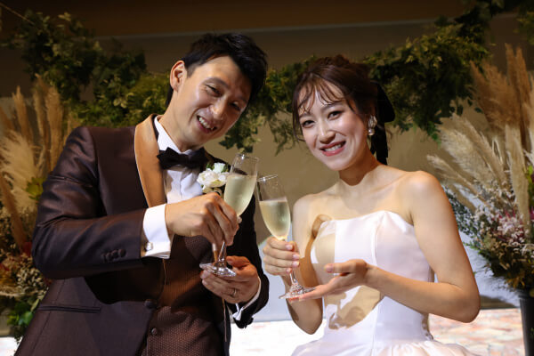 新潟県三条市　長岡市　新潟市　結婚式場　ウェディングドレス　カラードレス　パーティーレポート　パパママキッズ婚