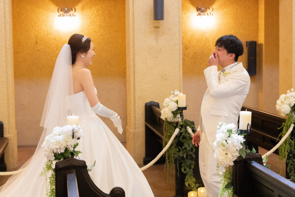 新潟県三条市　長岡市　見附市　新潟市　結婚式　ファーストミート　感動　ポイント　ウェディングドレス