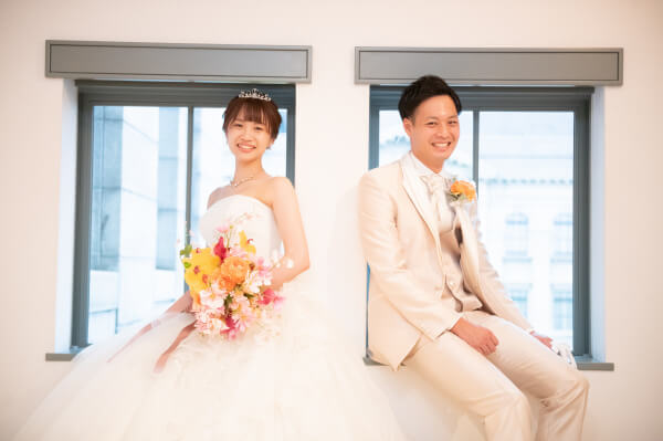 新潟県三条市　長岡市　新潟市　結婚式場　前撮り　フォト撮影　前撮影　ロケーション撮影　ウェディングドレス　チャペル　カラードレス