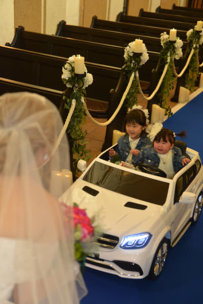 新潟県三条市　長岡市　新潟市　結婚式場　ウェディングパーティー ウェディングドレス　カラードレス　パパママキッズ婚　家族婚