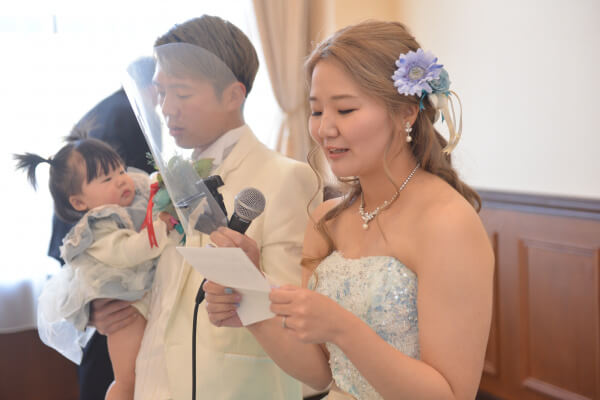 新潟県三条市　長岡市　新潟市　結婚式場　ウェディングパーティー ウェディングドレス　カラードレス　パパママキッズ婚　家族婚