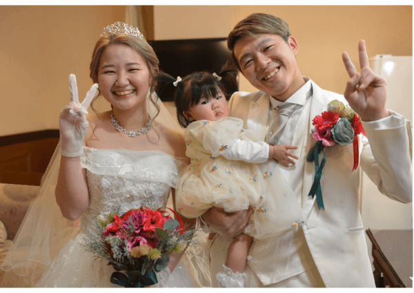 新潟県三条市　長岡市　新潟市　結婚式場　ウェディングパーティー ウェディングドレス　カラードレス　パパママキッズ婚　家族婚