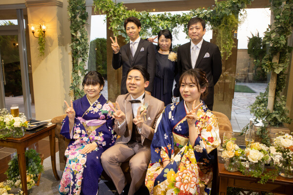 新潟県三条市　長岡市　新潟市　結婚式場　前撮り　フォト撮影　前撮影　ウェディングパーティー　カラードレス　和装