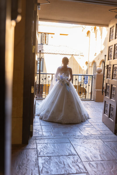 新潟県三条市　長岡市　新潟市　結婚式場　　ウェディングドレス　チャペル内人前式 感動　家族　親子