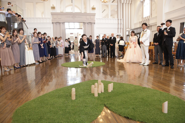 新潟県三条市　長岡市　　新潟市　結婚式場　ウェディングパーティー　ウェディングドレス　カラードレス　モルック