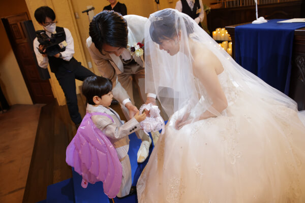 新潟県三条市　長岡市　新潟市　結婚式場　パパママキッズ婚　前撮り　フォト撮影　前撮影　ウェディングパーティー　 ウェディングドレス　チャペル挙式　カラードレス