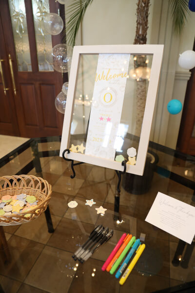 新潟県三条市　見附市　長岡市　結婚式場　リゾート婚　8月　ウェルカムグッズ　Diy