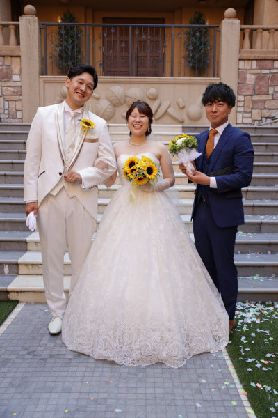 新潟県三条市　長岡市　新潟市　結婚式場　パパママキッズ婚　前撮り　フォト撮影　前撮影　ウェディングパーティー　 ウェディングドレス　チャペル挙式　カラードレス