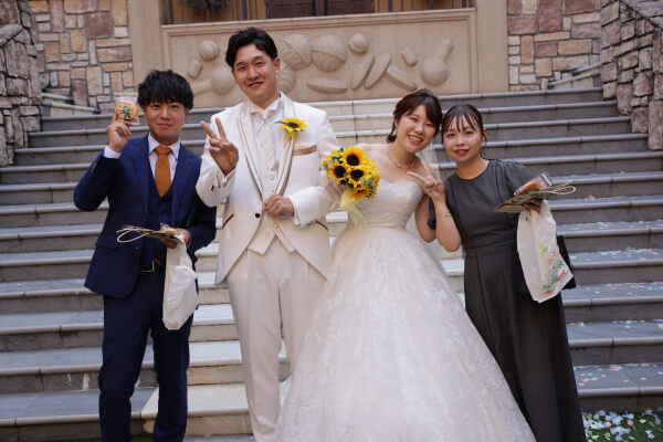 新潟県三条市　長岡市　新潟市　結婚式場　パパママキッズ婚　前撮り　フォト撮影　前撮影　ウェディングパーティー　 ウェディングドレス　チャペル挙式　カラードレス