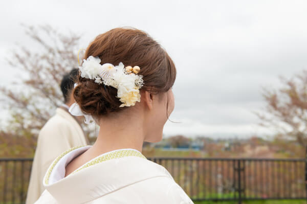 新潟県三条市　長岡市　見附市　結婚式場　ヘアアレンジ　卒花嫁　プレ花嫁　ウェディングドレス　カラードレス　白無垢