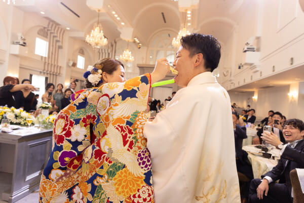 新潟県三条市　長岡市　新潟市　結婚式場　ウェディングパーティー　和装　カラードレス