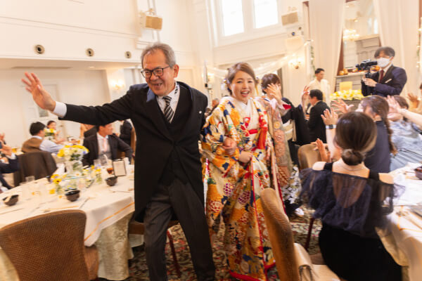新潟県三条市　長岡市　新潟市　結婚式場　ウェディングパーティー　和装　カラードレス