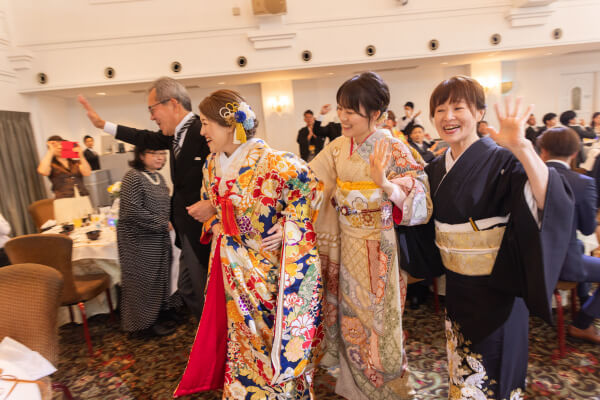 新潟県三条市　長岡市　新潟市　結婚式場　ウェディングパーティー　和装　カラードレス