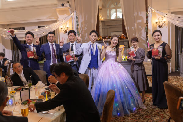 新潟県三条市　長岡市　新潟市　結婚式場　ウェディングパーティー　　カラードレス