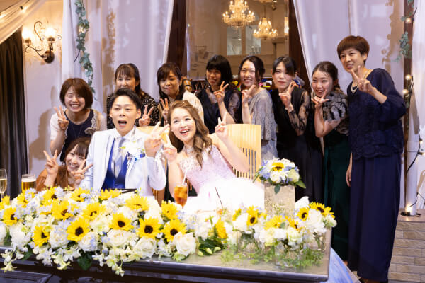 新潟県三条市　長岡市　新潟市　結婚式場　ウェディングパーティー　　カラードレス