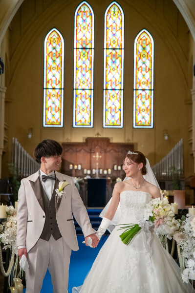新潟県三条市　長岡市　新潟市　結婚式場　チャペル挙式　ウェディングドレス　　パパママキッズ婚   前撮り