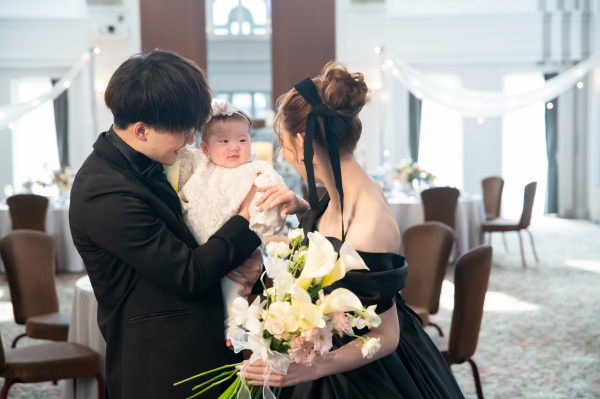 新潟県三条市　長岡市　新潟市　結婚式場　チャペル挙式　ウェディングドレス　　パパママキッズ婚   前撮り　ウェディングパーティー　カラードレス