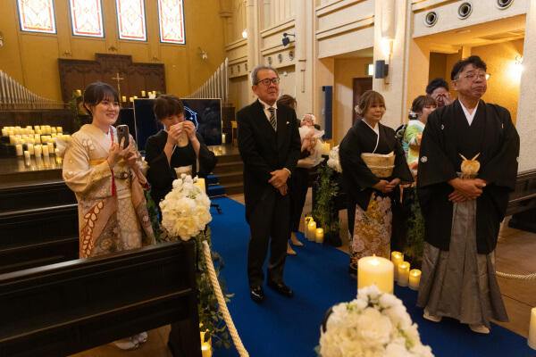 新潟県　三条市　見附市　長岡市　結婚式場　家族愛　ゲスト　泣き笑い　ドレス　和装