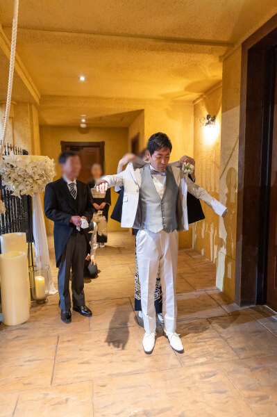 新潟県三条市　長岡市　新潟市　結婚式場　チャペル内人前式　ウェディングドレス　 前撮り　ジャケットセレモニー