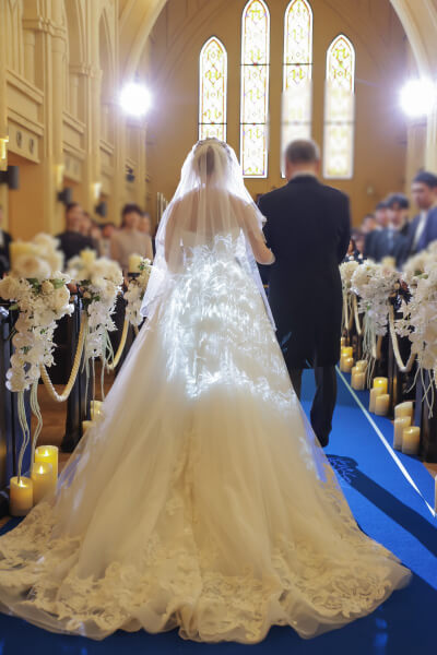 新潟県　三条市　見附市　長岡市　結婚式場　家族愛　ウエディングドレス