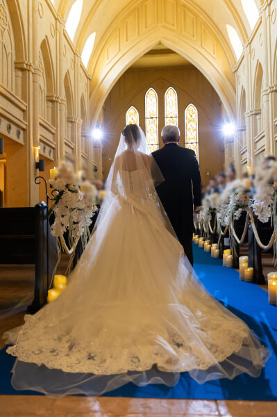 新潟県三条市　長岡市　新潟市　結婚式場　チャペル内人前式　ウェディングドレス　 前撮り　ジャケットセレモニー