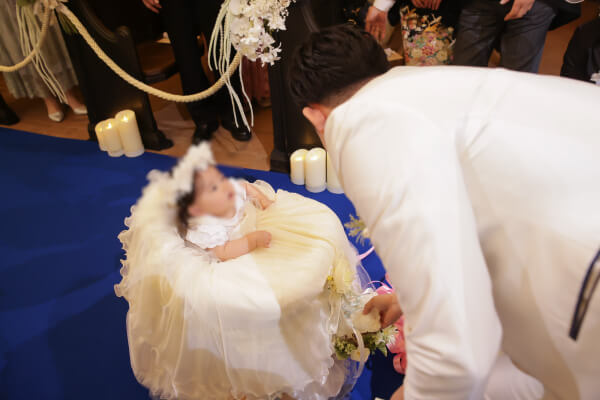新潟県　三条市　見附市　長岡市　結婚式場　家族愛　ウエディングドレス　新郎新婦　　リングガール