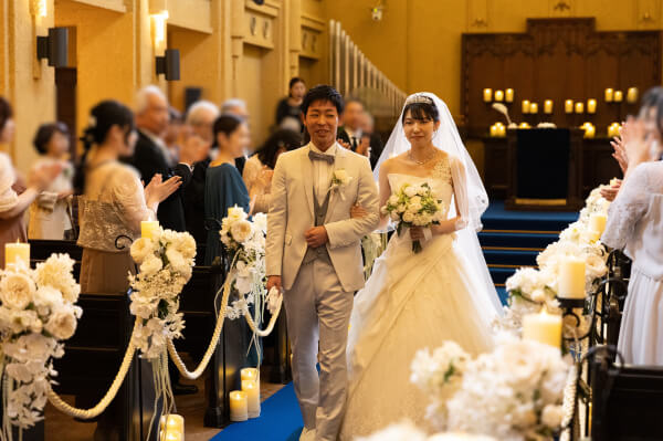 新潟県三条市　長岡市　新潟市　結婚式場　チャペル内人前式　ウェディングドレス　 前撮り　ジャケットセレモニー
