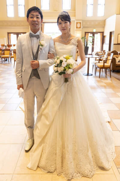新潟県三条市　長岡市　新潟市　結婚式場　チャペル内人前式　ウェディングドレス　 前撮り　ジャケットセレモニー