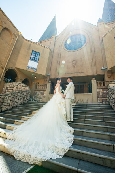 新潟県三条市　長岡市　新潟市　結婚式場　チャペル内人前式　ウェディングドレス　 前撮り　ジャケットセレモニー