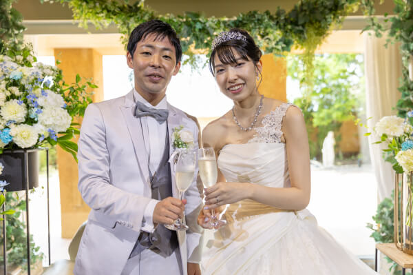 新潟県三条市　長岡市　新潟市　結婚式場　チャペル内人前式　ウェディングドレス　 前撮り　ジャケットセレモニー