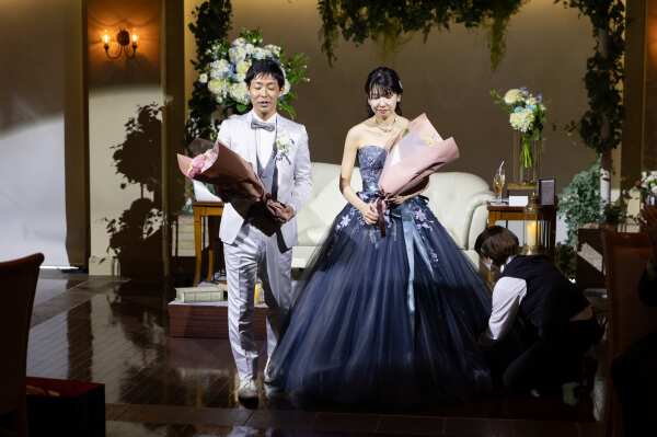 新潟県三条市　長岡市　新潟市　結婚式場　チャペル内人前式　ウェディングドレス　 前撮り　ジャケットセレモニー
