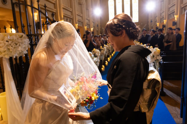 新潟県三条市　長岡市　新潟市　結婚式場　チャペル内人前式　ウェディングドレス　 前撮り　ジャケットセレモニー