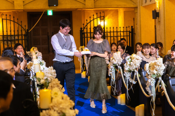 新潟県三条市　長岡市　新潟市　結婚式場　チャペル内人前式　ウェディングドレス　 前撮り　ジャケットセレモニー