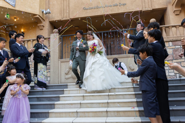 新潟県三条市　長岡市　新潟市　結婚式場　チャペル内人前式　ウェディングドレス　 前撮り　ジャケットセレモニー　ウェディングツリー証明書